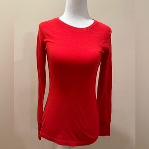 Mossimo Supply Co bright red long sleeve shirt